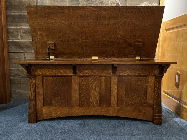 Oak in Michael’s cherry Amish built